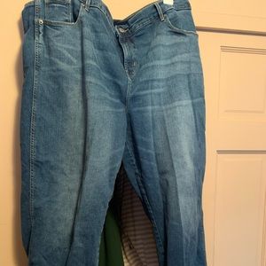 Old Navy high rise flare ankle jeans